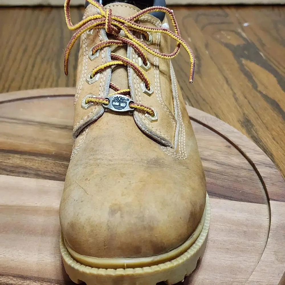 Timberland Boots Mens Size 7.5 Brown Leather 10348 Waterproof Ankle Work USA